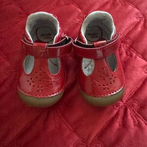 Stride Rite Shiny Red Baby Shoes